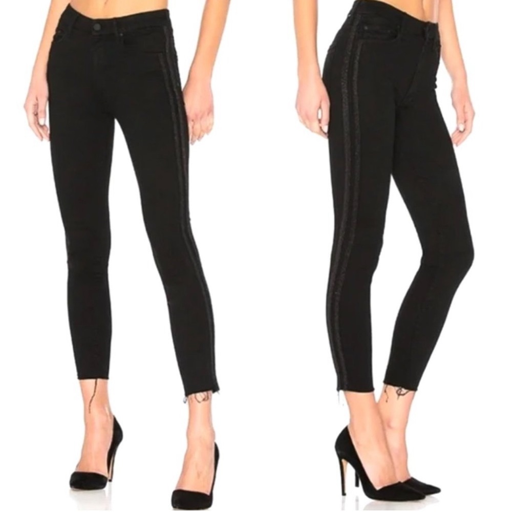 Mother High Waisted Ankle Fray in Guilty Party Racer size 24